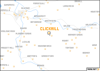 map of Click Mill