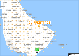 map of Cliff Cottage