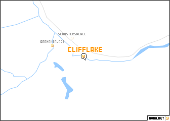 map of Cliff Lake