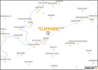 map of Cliffview