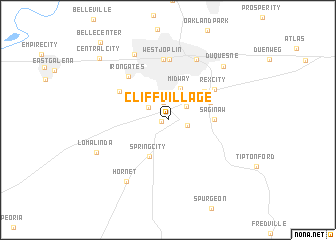 map of Cliff Village