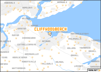 map of Cliffwood Beach