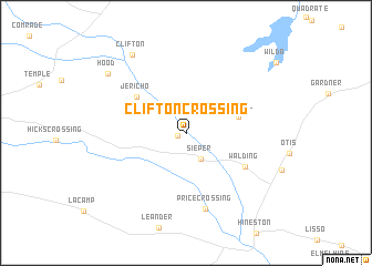 map of Clifton Crossing