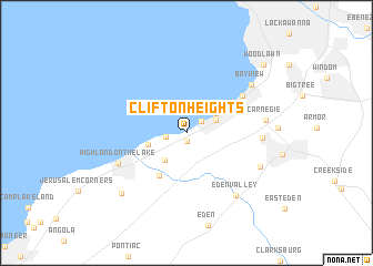 map of Clifton Heights