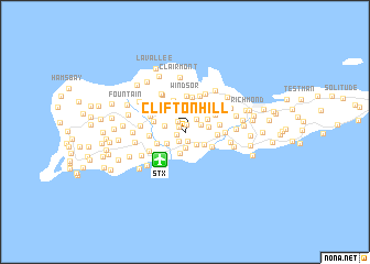 map of Clifton Hill