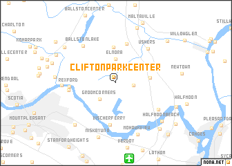 map of Clifton Park Center