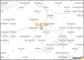 map of Clifton