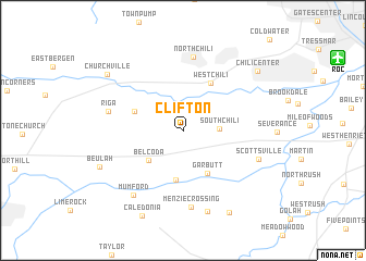 map of Clifton