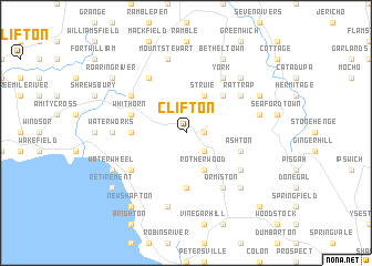 map of Clifton