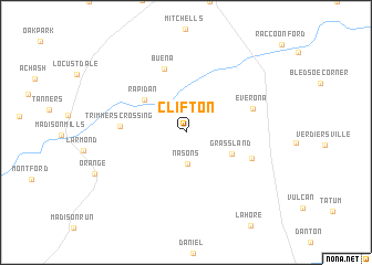 map of Clifton