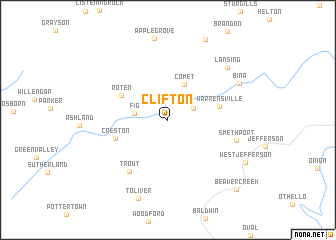 map of Clifton