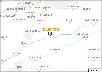 map of Clifton