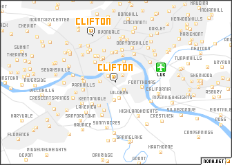 map of Clifton