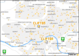 map of Clifton