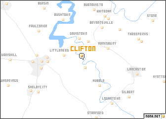 map of Clifton