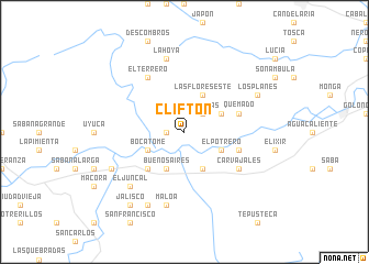 map of Clifton