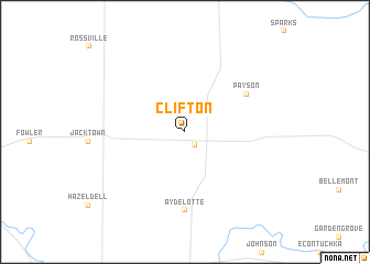 map of Clifton