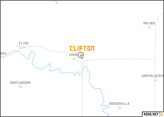 map of Clifton