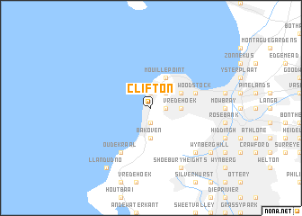 map of Clifton