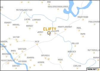 map of Clifty