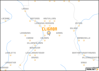 map of Clignon