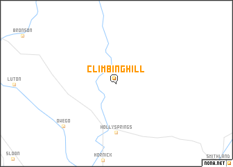 map of Climbing Hill