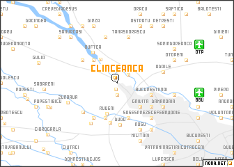 map of Clinceanca