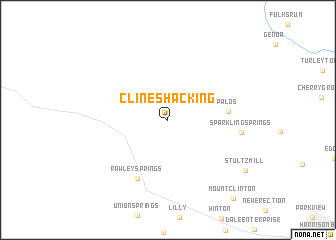 map of Clines Hacking