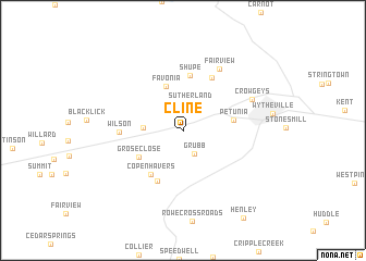 map of Cline