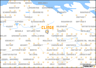 map of Clinge