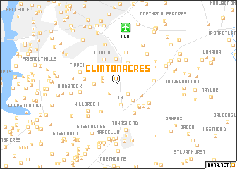 map of Clinton Acres