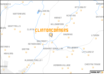 map of Clinton Corners