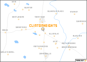 map of Clinton Heights