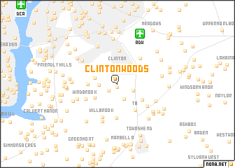 map of Clinton Woods