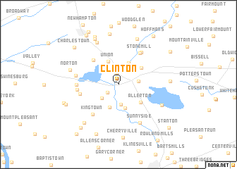 map of Clinton