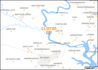 map of Clinton