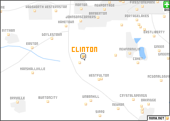 map of Clinton