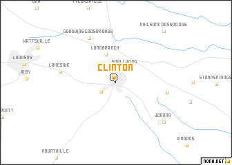 map of Clinton