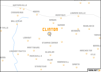 map of Clinton