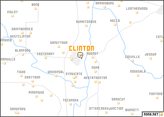 map of Clinton