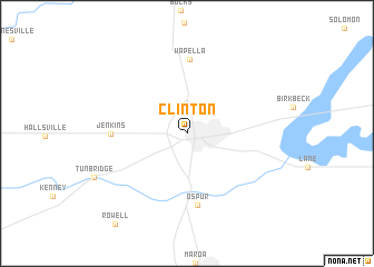 map of Clinton