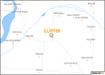 map of Clinton