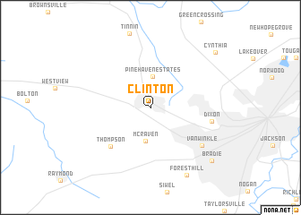 map of Clinton