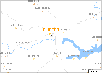 map of Clinton