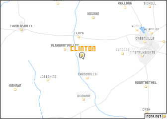 map of Clinton