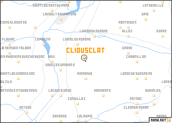 map of Cliousclat