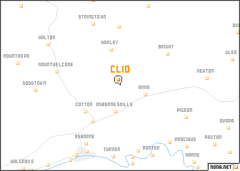 map of Clio
