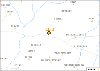 map of Clio