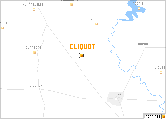 map of Cliquot