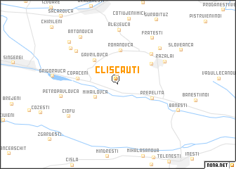 map of Clişcăuţi